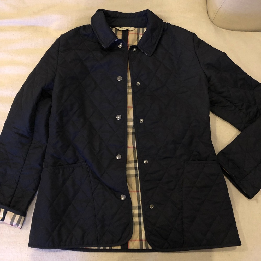 COPY - Burberry Navy Quilted Jacket